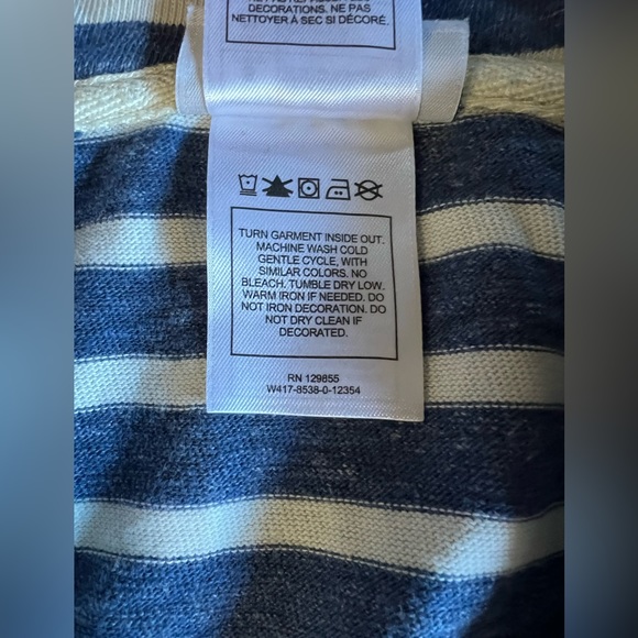 Disney Parks Walt Disney World Striped Full Zip Hoodie Size S Unisex Collectible - Picture 8 of 9